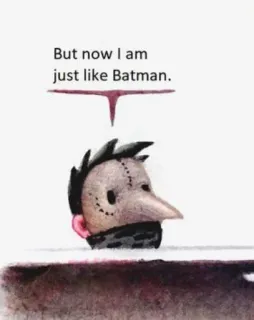 😗 Batman But now I am just like Batman. batman, strip, held, superheld telegram sticker