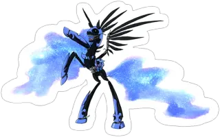 🤘 Nightmare Moon My Little Pony nightmare moon, my little pony, mlp, villain, monster, horse telegram sticker