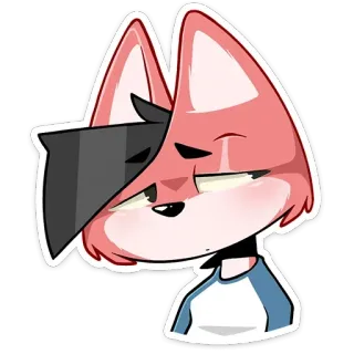 🤔 rubah, kartun, binatang, imut, stiker telegram sticker