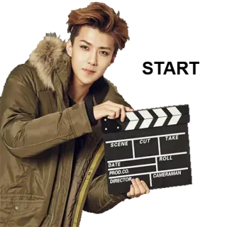 🎬 SCENE, CUT, TAKE, DATE, ROLL, PROD.CO., CAMERAMAN, DIRECTOR clapperboard, film, movie, production, actor, entertainment, behind the scenes whatsapp sticker
