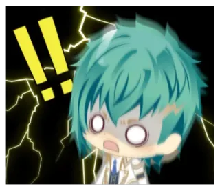 ‼ anime, sốc, cảm thán, biểu cảm, bất ngờ whatsapp sticker