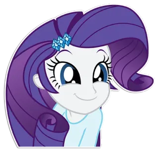 😊 Rarity My Little Pony Pônei, Desenho animado, Cavalo, Rarity, My Little Pony telegram sticker