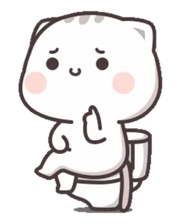 🎭 кот, туалет, средний палец, грубый, оскорбительный, стикер telegram sticker