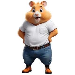 🐹 hamster, cartoon, animal, mammal, rodent, character telegram sticker