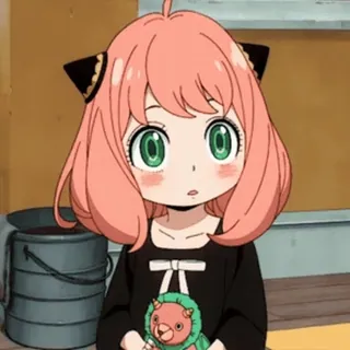 🔴 Anya Forger Spy x Family anime, cartoon, spy x family, anya forger, cute, fanart telegram sticker