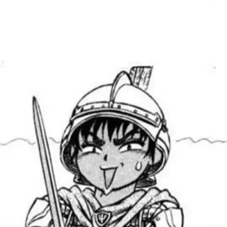 ➿ helm, anime, manga, zwaard, harnas telegram sticker