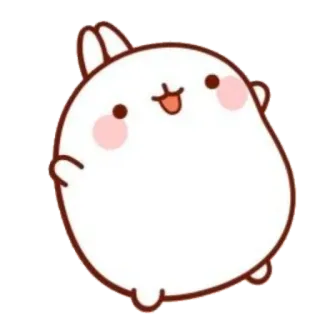 ☁️ かわいい, ウサギ, 動物, アニメ, ステッカー telegram sticker