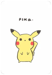 😐 Pikachu PIKA. pokemon, pikachu, dibujos animados, anime, amarillo, lindo, animal, personaje whatsapp sticker