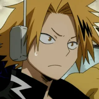 ⚡️ Denki Kaminari My Hero Academia Anime, Denki Kaminari, My Hero Academia, Manga, Personaje, Electricidad, Superhéroe whatsapp sticker