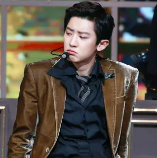 🌙 homem, K-pop, cantor, Chanyeol, Exo, coreano telegram sticker