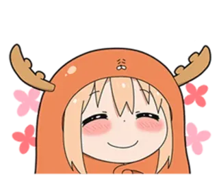 😊 Umaru Doma Himouto! Umaru-chan умару, аниме, милый, каваий, манга whatsapp sticker
