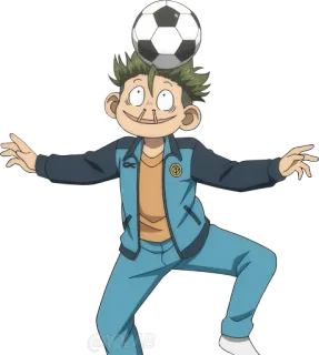 🤡 futebol, anime, menino, esportes, futebol americano, desenho animado telegram sticker