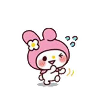 😄 My Melody My Melody, Sanrio, Dibujos animados, Lindo, Kawaii whatsapp sticker