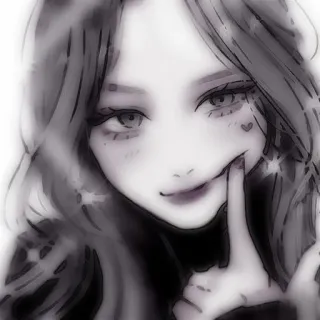 😙 Ragazza anime, Carina, Manga, Illustrazione, Arte whatsapp sticker