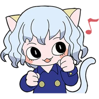 😺 Neferpitou Hunter x Hunter Anime, Kucing, Chibi, Hunter x Hunter, Neferpitou telegram sticker