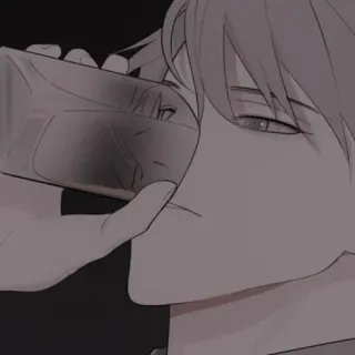 🍶 飲む, アルコール, 飲み物, イラスト, 男, アニメ風 telegram sticker