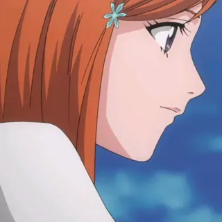 😶 Orihime Inoue Bleach anime, cartoon, Bleach, Orihime Inoue, character telegram sticker