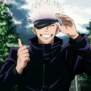 😏 Satoru Gojo Jujutsu Kaisen anime, gojo, satoru, jujutsu kaisen, manga, character telegram sticker