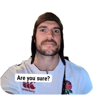 💇 Henry Cavill Are you sure? Henry Cavill, Are you sure, reaction, skeptical, meme, question whatsapp sticker