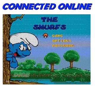 👾 Smurf The Smurfs CONNECTED ONLINE
THE
SMURFS
GAME
OPTIONS
PASSWORD videogioco, puffi, 8-bit, retro, cartoni animati telegram sticker