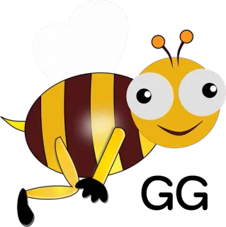 🤦‍♀ abeja, animal, insecto, dibujos animados, lindo, volador telegram sticker
