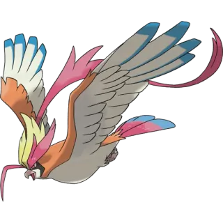 🐦 Pidgeot Pokemon bird, pokemon, flying, animal, cartoon telegram sticker