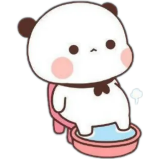 😇 แพนด้า, น่ารัก, คาวาอิ, การ์ตูน telegram sticker