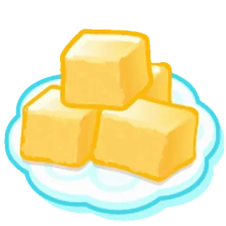😊 comida, postre, dulces, cubo, nube, azúcar, caramelo whatsapp sticker