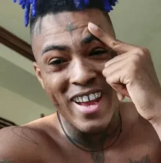 😂 XXXTentacion rappeur, musique, portrait, XXXTentacion, artiste telegram sticker