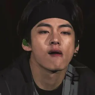 🏁 V kpop, idol, sänger, musik, v, bts telegram sticker