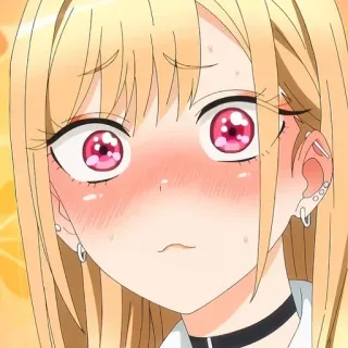 😳 Marin Kitagawa My Dress-Up Darling Anime, Mädchen, Süß, Erröten, Marin Kitagawa, My Dress-Up Darling telegram sticker