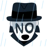 🖕 NO Нет, Запрет, Отрицание, Отрицательный, Отказ whatsapp sticker