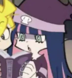 😲 Stocking Anarchy Panty & Stocking with Garterbelt Anime, Desenho animado, Personagem, Ilustração telegram sticker