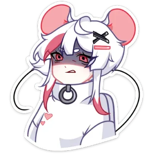 😒 Anime, Topo, Carino, Kawaii, Personaggio, Adesivo whatsapp sticker