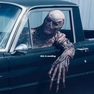 😐 Vecna Stranger Things this is sending vecna, stranger things, monstro, netflix, série telegram sticker