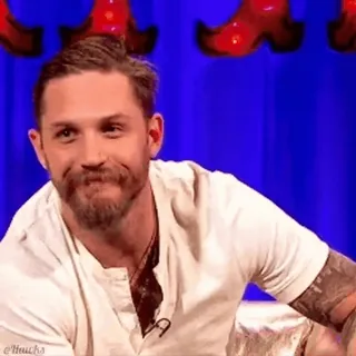 😂 Tom Hardy актер, знаменитость, мужчина, портрет whatsapp sticker