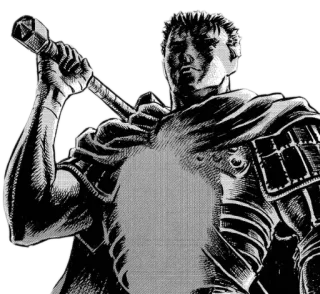 🤐 Guts Berserk Anime, Manga, Kiếm, Chiến binh, Fantasy telegram sticker
