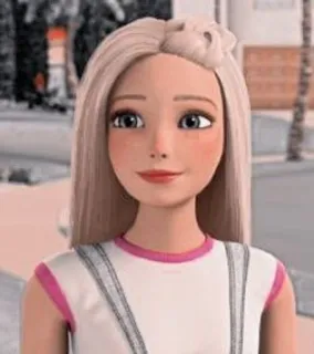 😳 Barbie Barbie, Phim hoạt hình, Nhân vật, Cô gái, Tóc vàng, Dễ thương, Hoạt hình telegram sticker