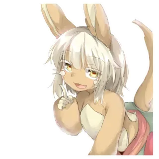 😏 Nanachi Made in Abyss Anime, Coelho, Coelho, Made in Abyss, Nanachi telegram sticker