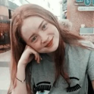 🥕 Porträt, Frau, rote Haare, Mädchen, weiblich, lächelnd whatsapp sticker
