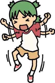😡 Anime, Raiva, Desenho animado, Garota, Gritando telegram sticker