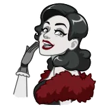 Lady Noir | @Premium_Emojis_Telegram telegram emojis 😂