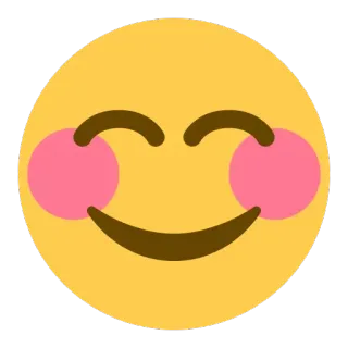 😊 emoji, smile, face, blush, happy telegram sticker