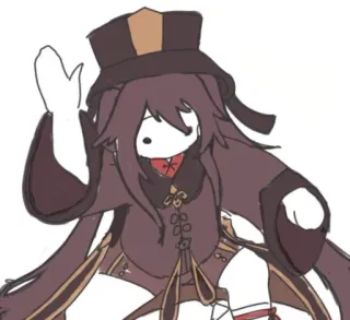 😐 Hu Tao Genshin Impact Anime, Genshin Impact, Hu Tao, Video game telegram sticker