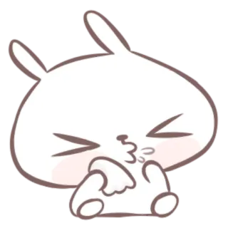 🍒 mono, conejo, conejito, kawaii, animal, dibujo animado telegram sticker