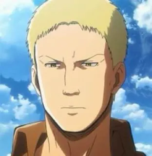 ⚔️ Reiner Braun Attack on Titan อนิเมะ, ผ่าพิภพไททัน, ไรเนอร์ บราวน์, ตัวละคร, มังงะ whatsapp sticker