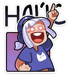 👍 Hail стикер, аниме, мультфильм whatsapp sticker