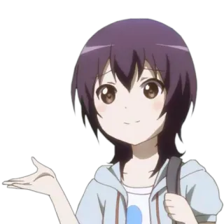 👐 Cô gái anime, Phim hoạt hình, Dễ thương, Thân thiện, Vui vẻ, Cô gái, Anime whatsapp sticker
