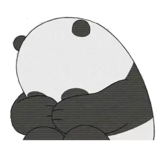 😭 Panda We Bare Bears Desenho animado, Urso, Panda, Fofo, Triste whatsapp sticker