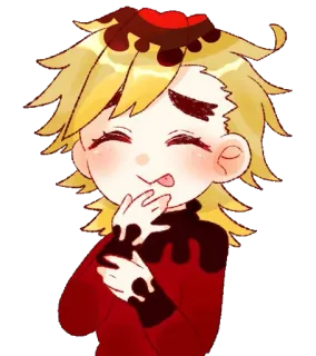 🌈 Anime, Cartone animato, Carino, Illustrazione, Kawaii, Demone whatsapp sticker